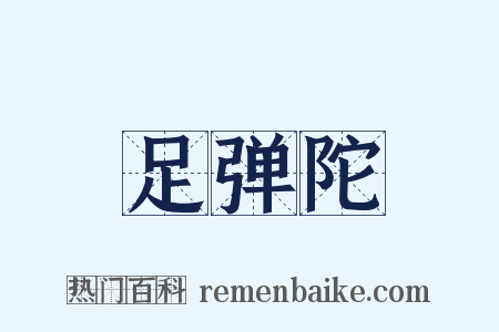 足弹陀是什么意思的图片